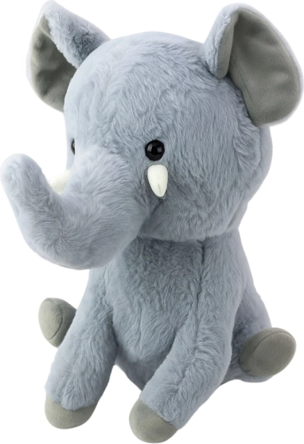 Elefant de pluș mic gri 26 cm