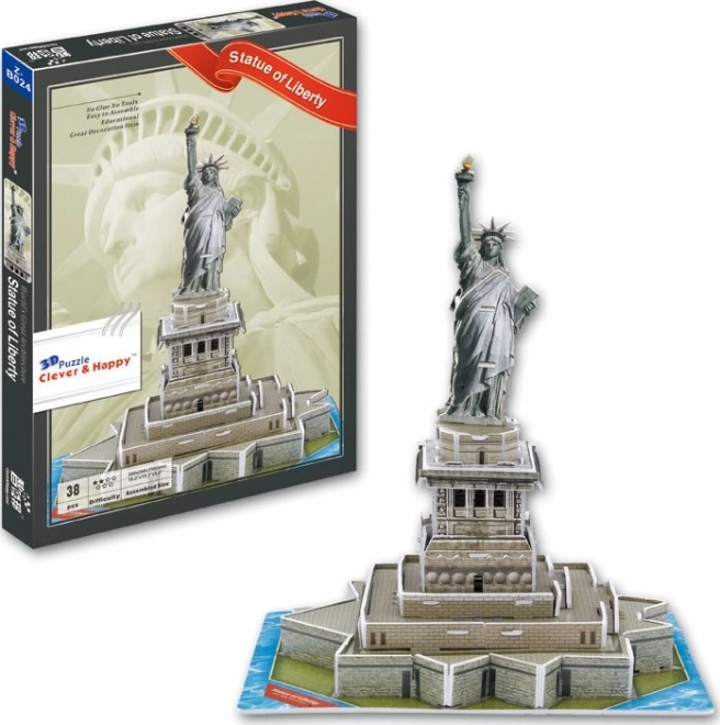 Puzzle 3D Statuia Libertății 38 de piese