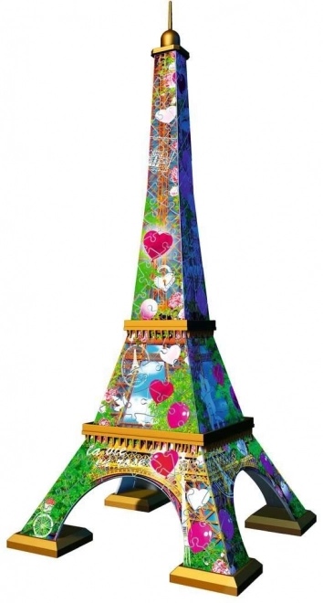 Puzzle 3D Turnul Eiffel Love Edition