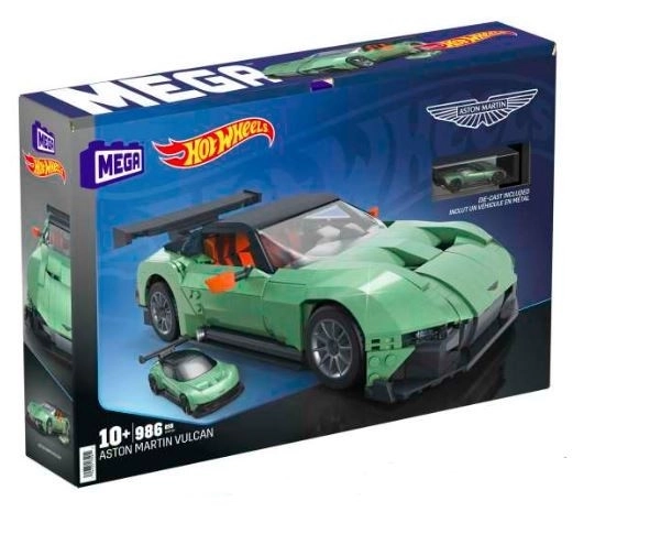 Set construcție mega hot wheels aston martin vulcan