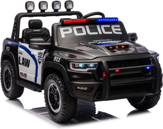 mașinuță electrică de poliție RAM pentru copii