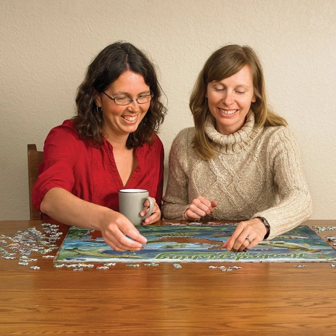 Puzzle Závislý pești Cobble Hill 1000 piese