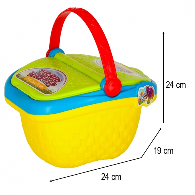 Coș de picnic cu gustări rapide