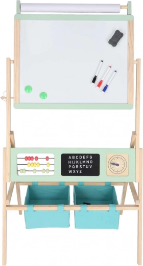 Tablă 3‑în‑1: cretă, marker și hârtie