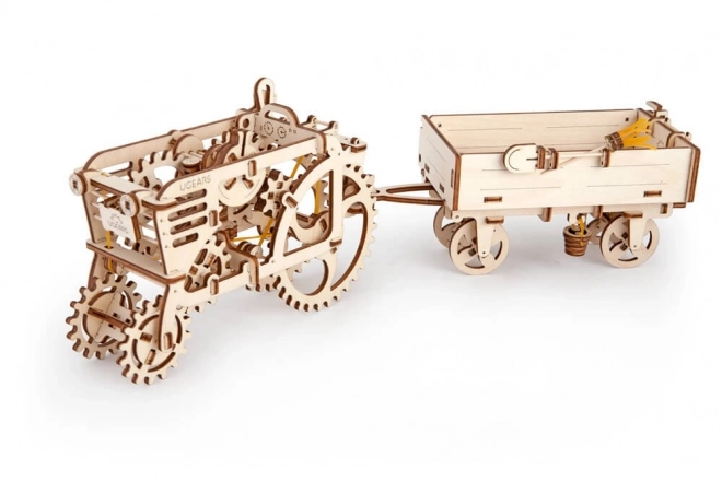 Puzzle 3D Vagon din lemn UGEARS