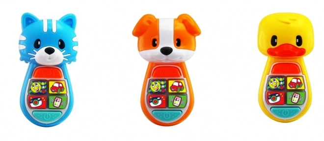 Telefon pentru cei mici cu design de animăluțe