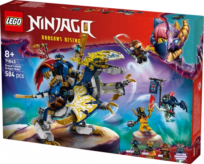 Lego NINJAGO Rogue și călărețul dragonului robotic