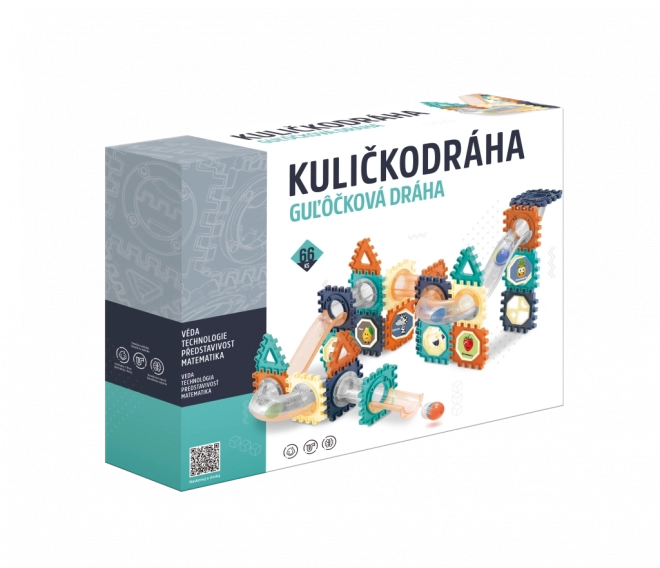 Set complet pentru pistă de bile 66 piese