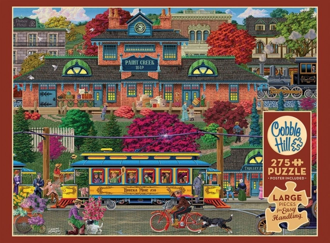 Puzzle cu stație de tramvai XL de la Cobble Hill 275 piese