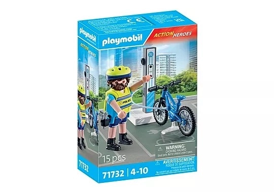 Patrulă pe bicicletă a poliției Playmobil