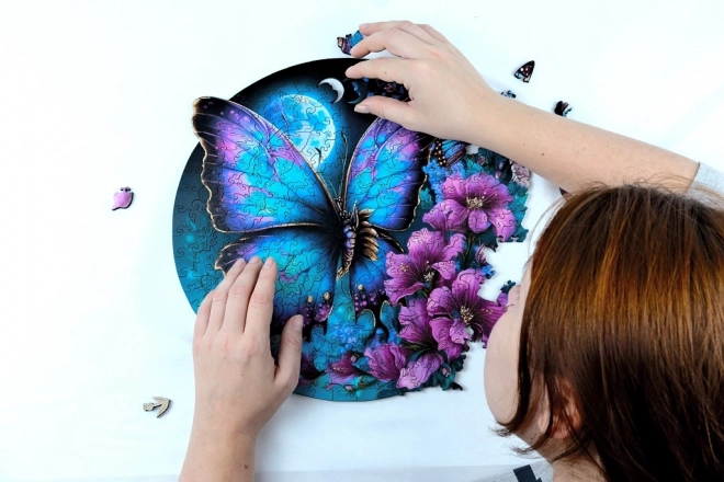 Puzzle din lemn fluture 200 piese