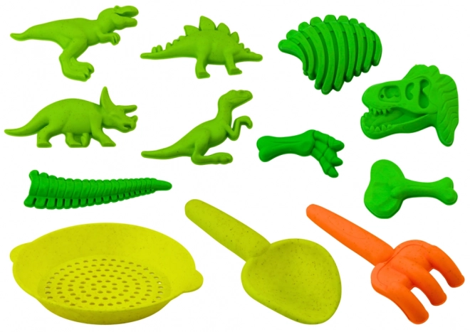 Set forme din plastic Dinozauri fosile verzi