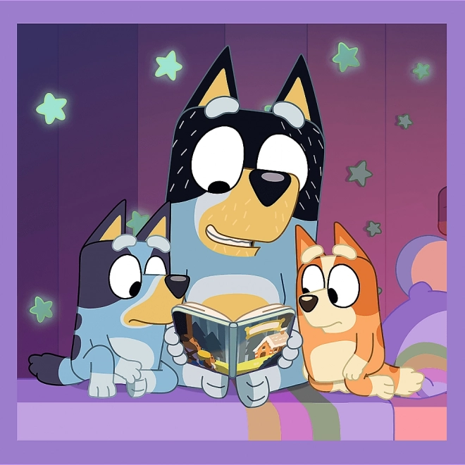 Puzzle TREFL Faceți cunoștință cu Bluey 3în1