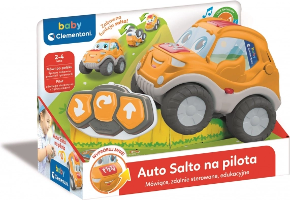 Mașinuță de teren interactivă cu telecomandă, cu funcția FLIP BABY CLEMENTONI