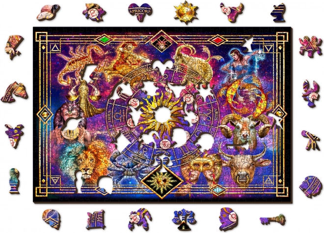 Puzzle din lemn Zodia de la Wooden City 505 piese