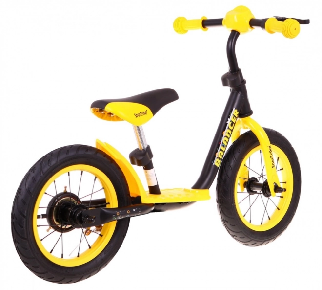 Bicicletă fără pedale SporTrike Balancer pentru copii Galben