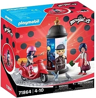 Miraculos: Plimbare cu scooterul prin Paris Figurină Playmobil