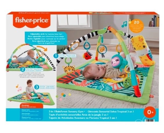 fisher-price saltea de joacă cu girafă 3 în 1