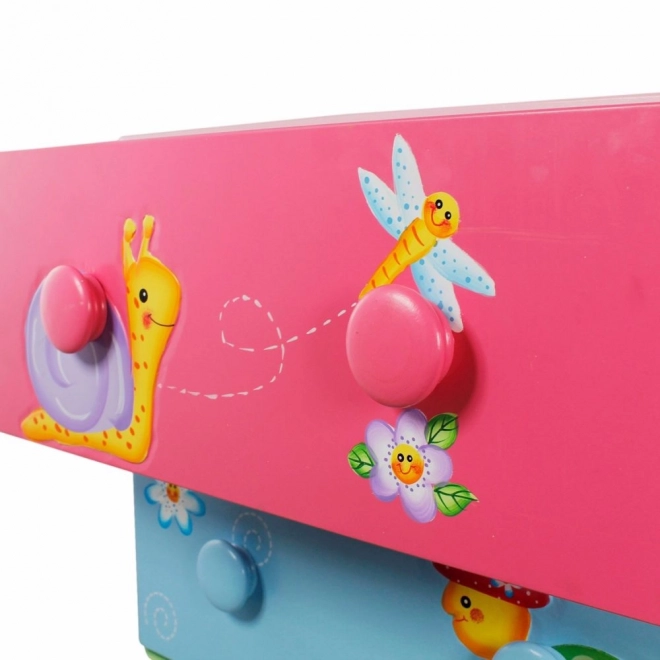 Comodă cu sertare Grădina Magică pentru copii