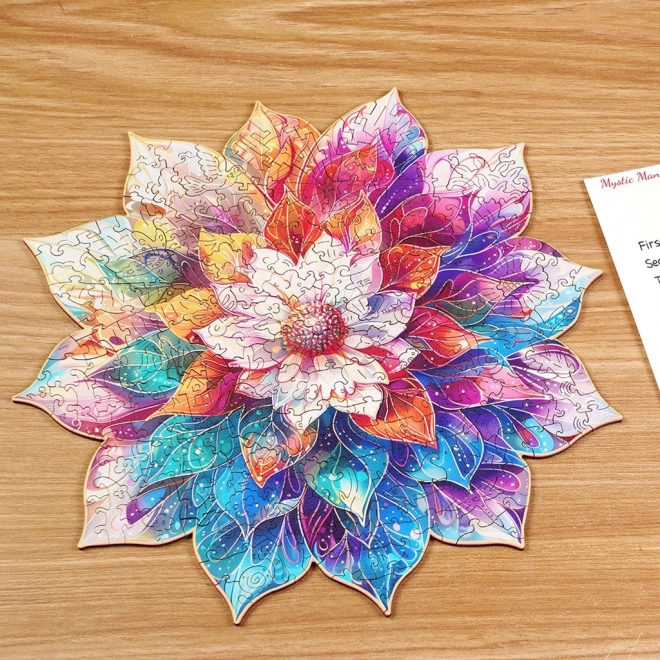 Puzzle de lemn Mandala Florală