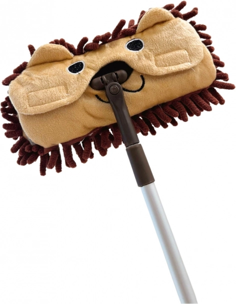 Mop pentru copii cu mâner telescopic Animaluț Maro
