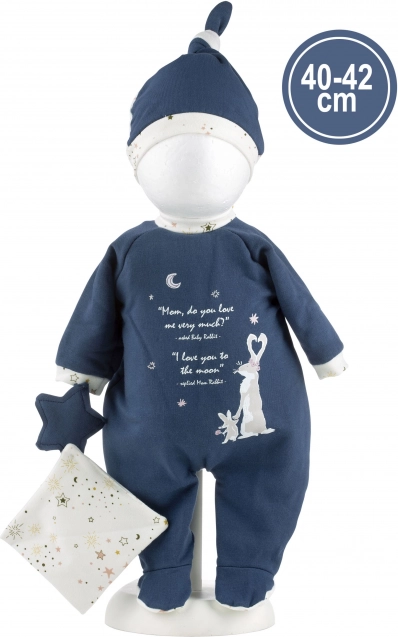 Hăinuțe pentru păpușă bebeluș New Born dimensiuni 40-42 cm cu accesorii