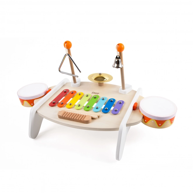 Set instrumente muzicale Classic World pentru copii - xilofon, tarkă, taler, bătăture și altele
