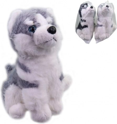 Căţeluş Husky de pluş 25 cm