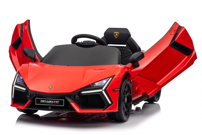 Mașinuță Lamborghini Revuelto pentru copii, roșie