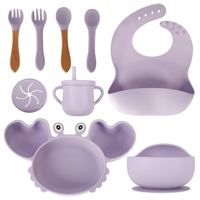 Set De Vase Silicoane Pentru Copii, 9 Piese, Violet – mov