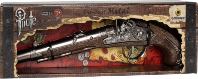 Pistol pirat metalic