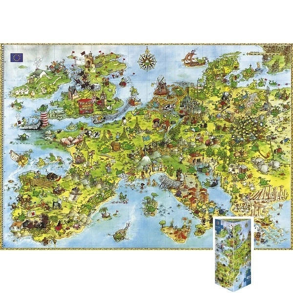 Puzzle Draci Mapa Europei 4000 piese