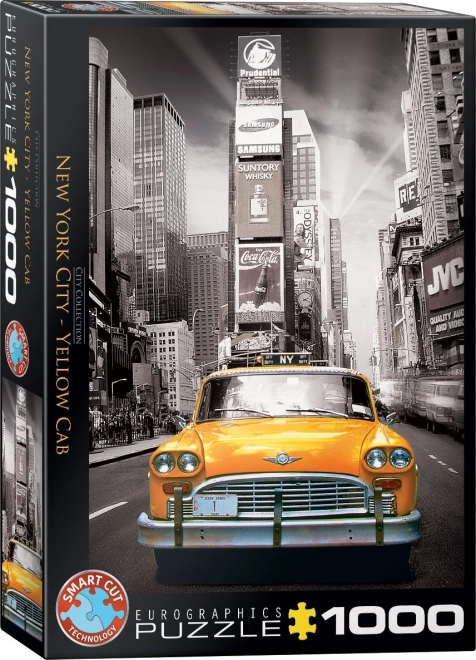 Puzzle Taxi Galben în New York 1000 piese