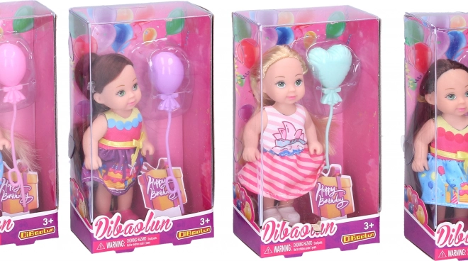 Păpușă cu mingea 11 cm