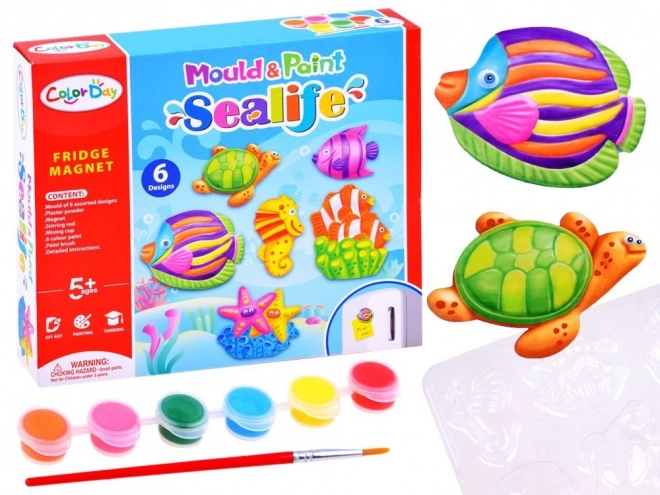 Set creativ magneți cu tematică din lumea acvatică