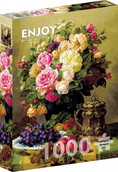 Puzzle cu flori de Jean-Baptiste Robie - 1000 piese