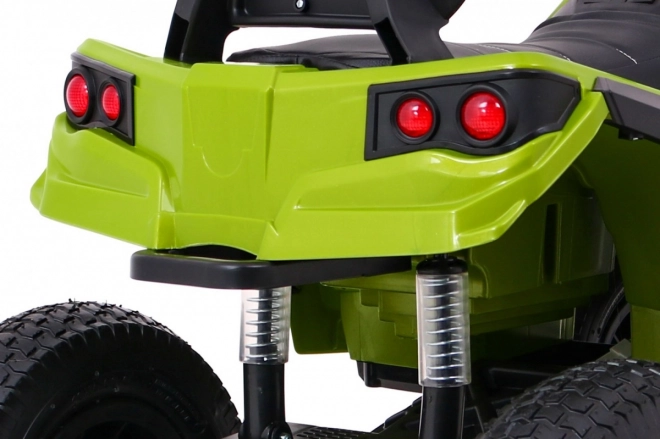 ATV Quad Aer Verde + roți gonflabile + radio MP3 + pornire lentă