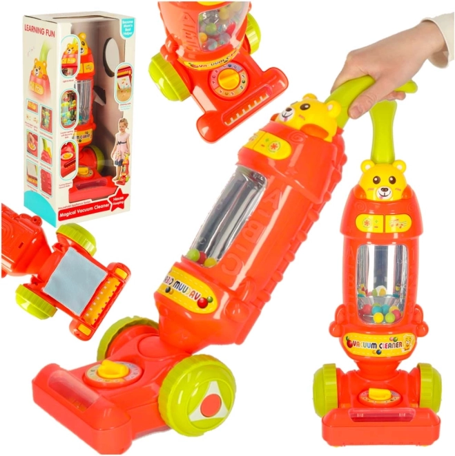 Aspirator interactiv pentru copii cu lumini și sunete 46 cm – zmeuriu
