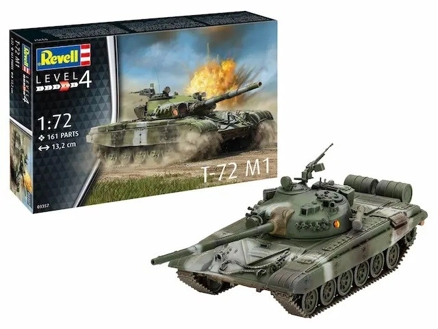 Model tanc T-72 M1 la scară 1/72