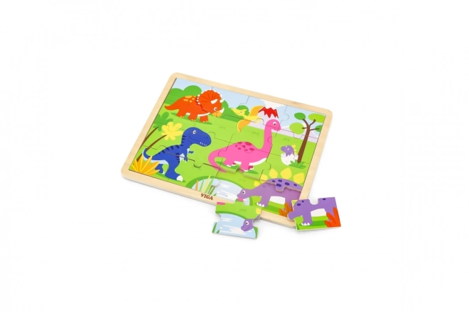 Puzzle lemn Dinozauri
