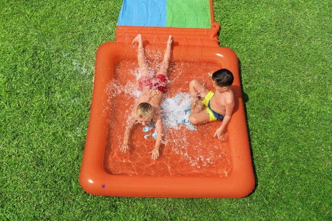 Tobogan dublu cu piscină pentru copii Bestway Super Splash