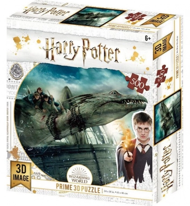 Puzzle 3D Harry Potter: Escape de la Banca Gringotts 300 Piese