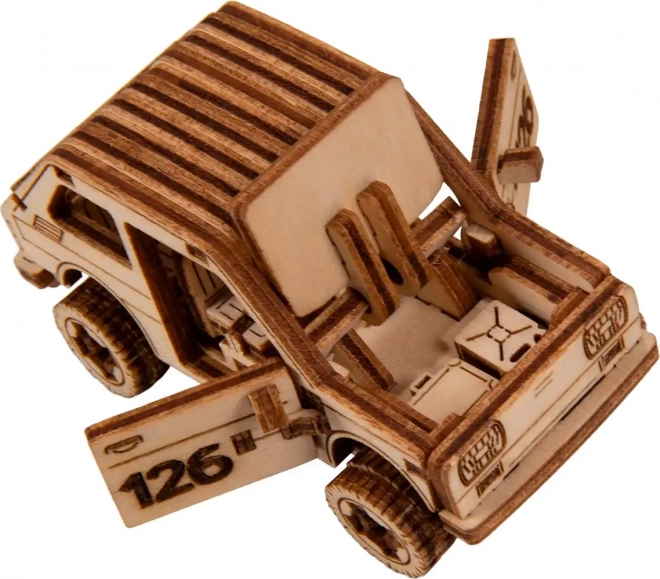 Puzzle 3D din lemn - Model mașină de raliu