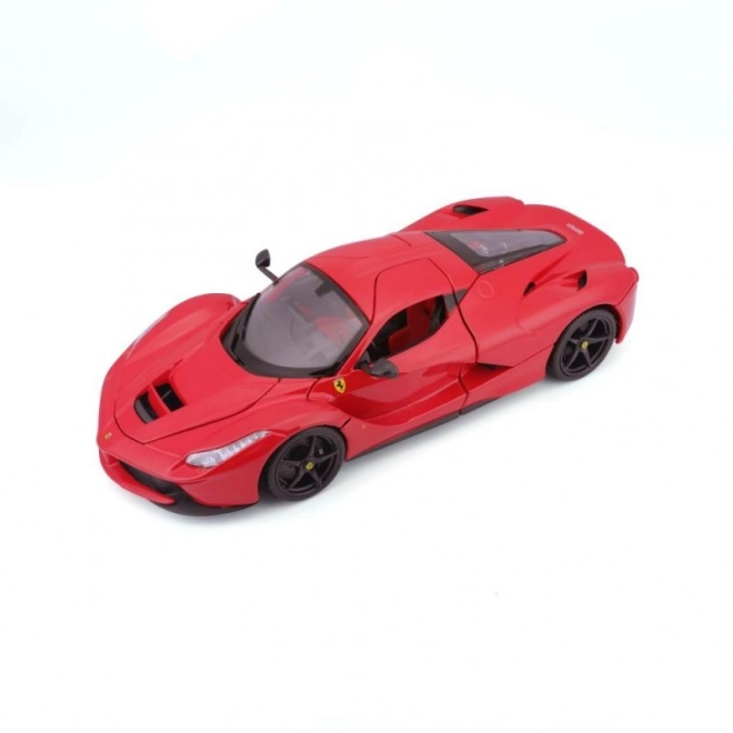 Mașinuță metalică Ferrari LaFerrari roșie Bburago la scară 1:18