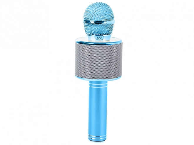 Mikrofon karaoke wireless cu difuzor – Albastru