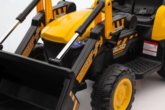 Tractor electric cu lingură galben