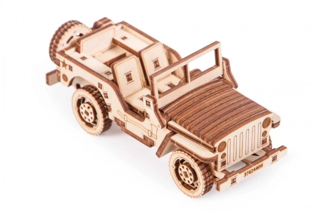 puzzle 3D din lemn jeep