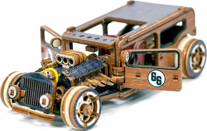 Puzzle 3D din lemn Hot Rod ediție limitată