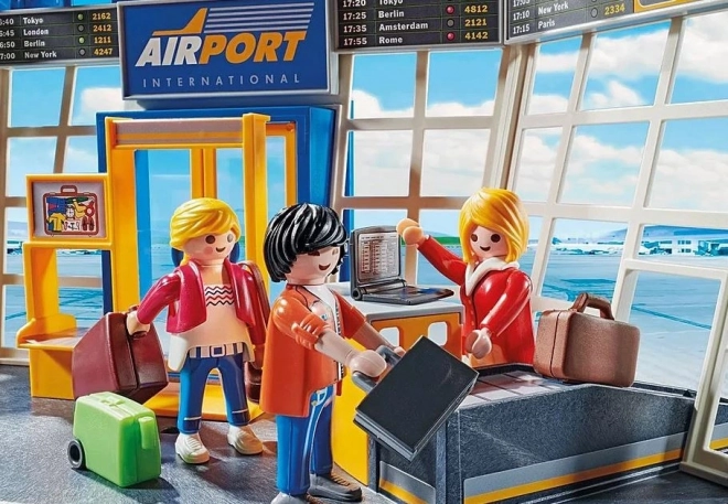 Set cu figurine și avion Aeroport CITY ACTION