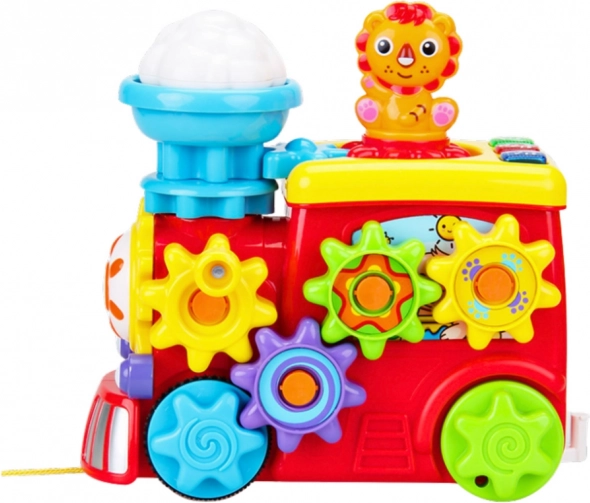 Locomotiva muzicală interactivă pentru copii Colorată